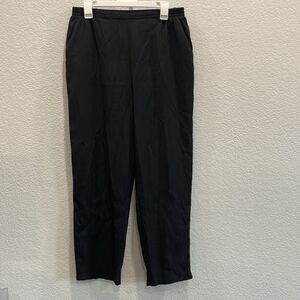 Koret Black Pull On Casual Straight Leg Pants with Pockets Size Large